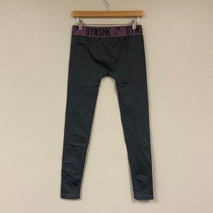 Gymshark Womens Gray Pull On Elastic Waist Athletic Leggings Size Medium